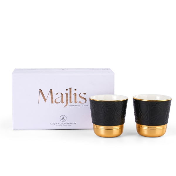 Luxury Majlis - Esspresso Cups (Set of 2) - Matte Black