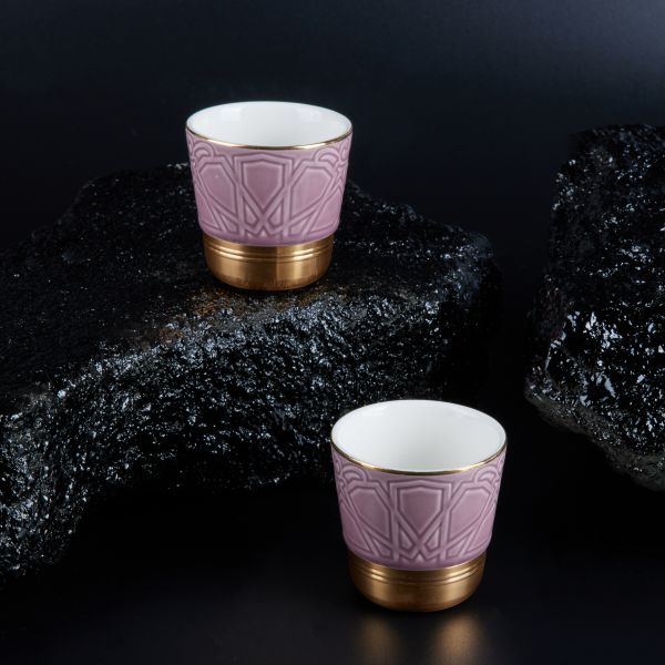 Luxury Majlis - Esspresso Cups (Set of 2) - Glossy Purple