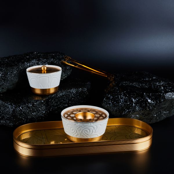 Luxury Majlis - Incense Burner Set - Glossy White