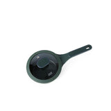 Otantik Non-Stick 1-qt" Saucepan with Lid Cast Aluminum - Ceramic Marble Coating- Cool Handles