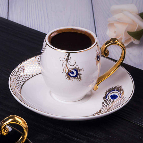 Lale Ask- Espresso/Turkish Coffee Cups- White