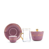 Elegant Joud- Tea Set (Set of 19) -Purple