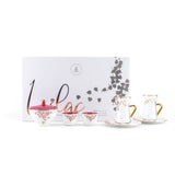 Stylish Lilac - Tea Set (19-Pcs)- Pink & Gold