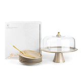 Luxury Noor - Cake Set (9-Pc) - Beige & Gold