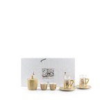Diwan - Tea Set (19-Pc) - Ivory & Gold