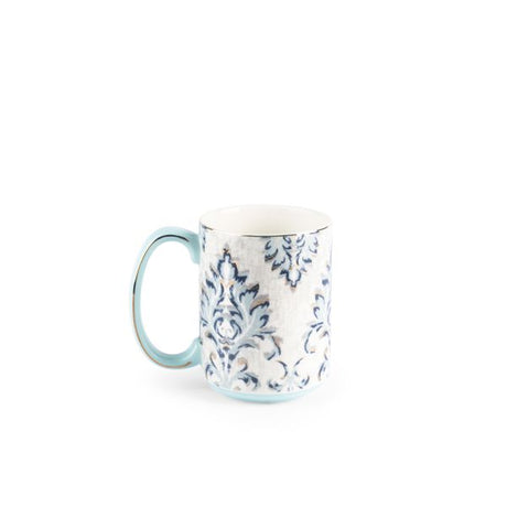 Classy Harir - Single Coffee Mug  (350 ml) - Blue & Gold