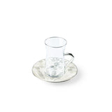 Amal - Tea Set (12-Pc) - Grey & Silver