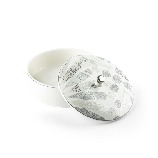 Amal - Medium Date bowl - Grey & Silver