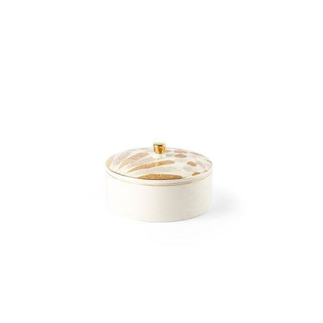 Amal - Small Date bowl - Beige & Gold