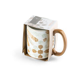 Amal - Single Single Coffee Mug (350 ml)- Beige & Gold