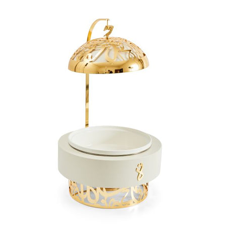 Luxury Diwan - 5 Liters Chafer - Beige & Gold