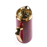 Rattan - Vacuum Flask - Red & Gold
