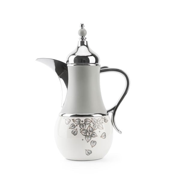 Stylish Lilac - Thermos/Vacuum Flask - Grey & Silver