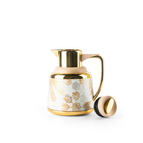 Amal - Vacuum Flask - Beige & Gold