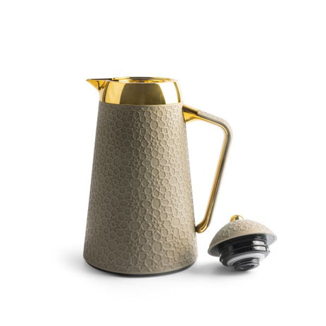 Crown - Vacuum Flask - Grey & Gold