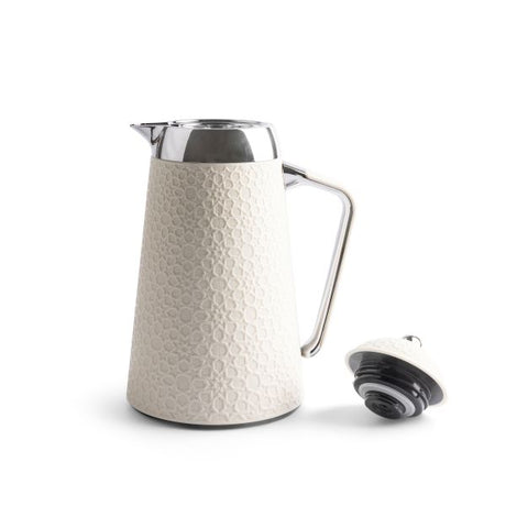 Crown - Vacuum Flask - White & Silver