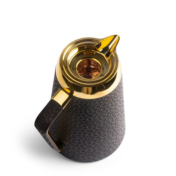 Crown - Vacuum Flask - Black & Gold